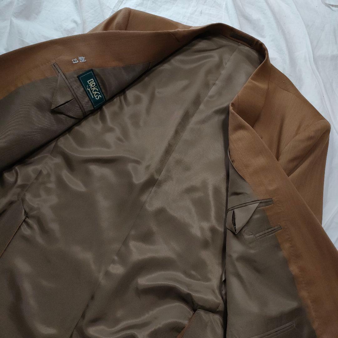 vintage ブラウン　ダブル　セットアップ　スーツ