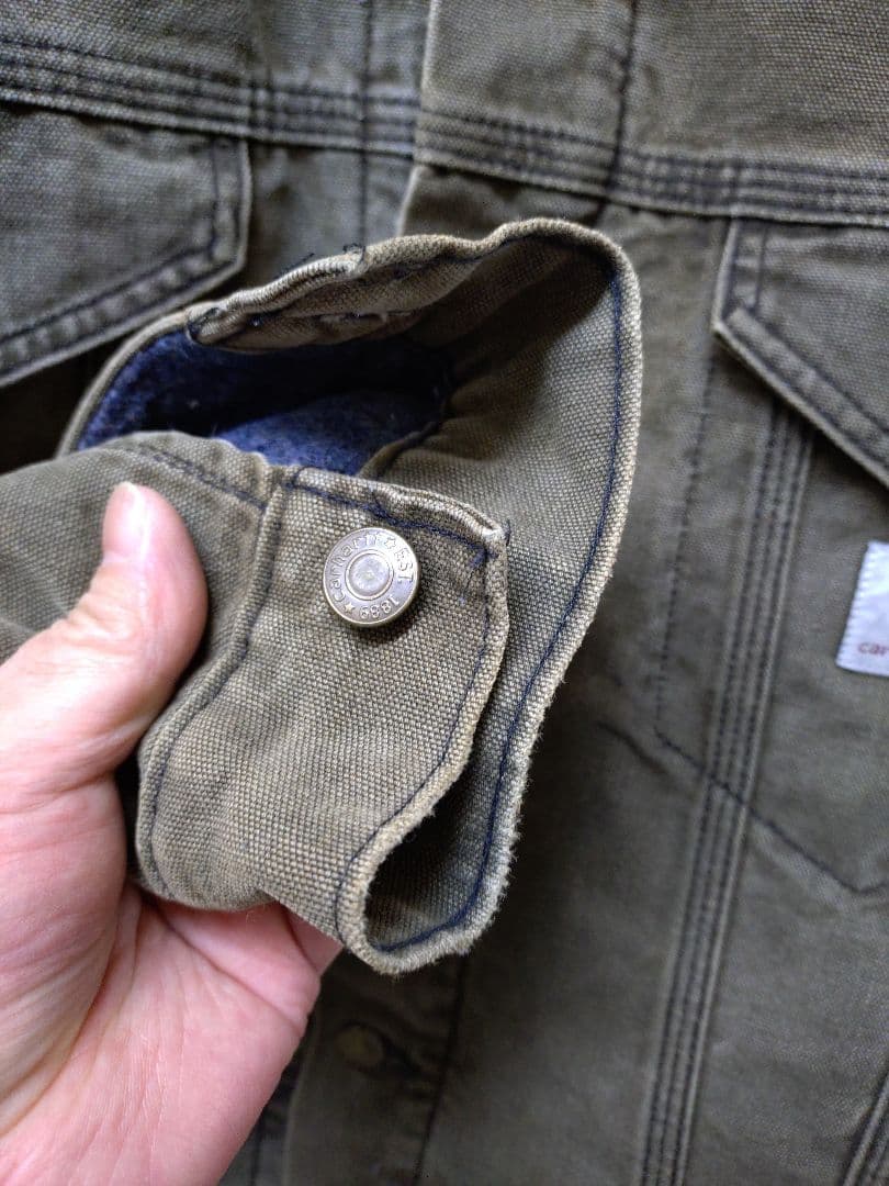 90s カーハート トラッカージャケット ブランケット L JB142 ?