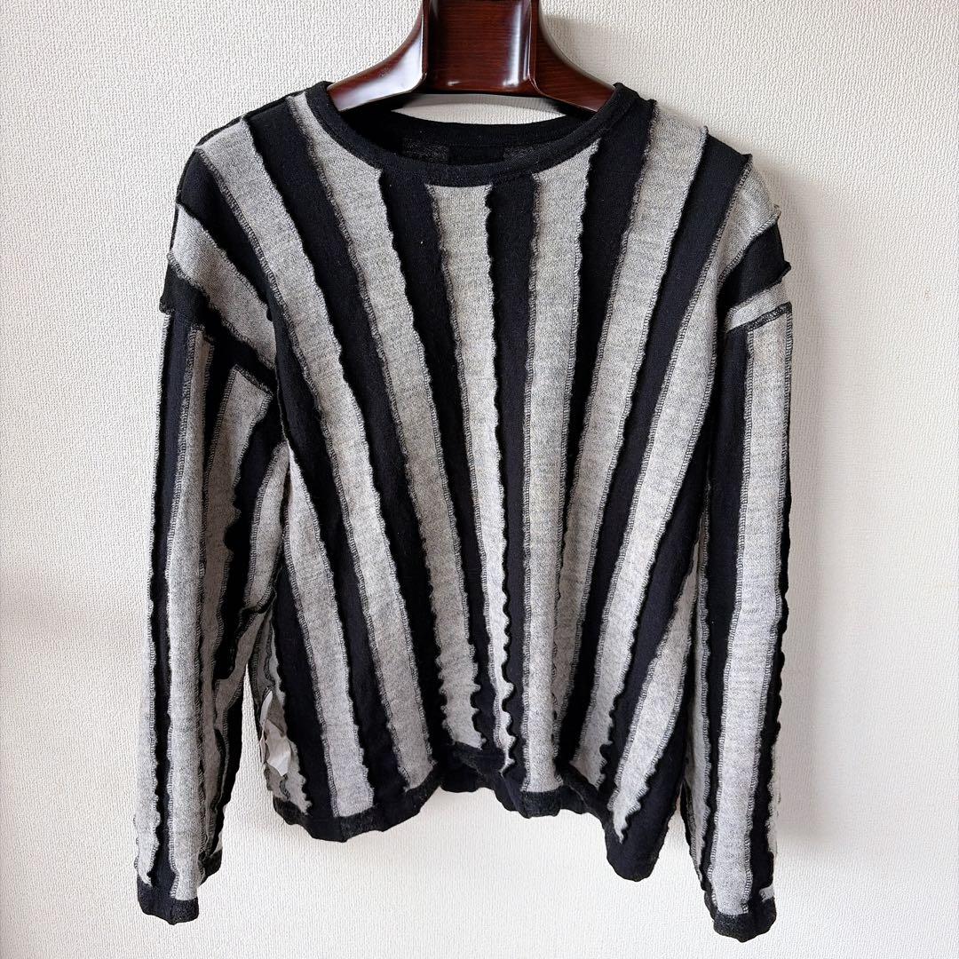 2000年 田中オム コムデギャルソンオム アーカイブ ストライプ リブニット