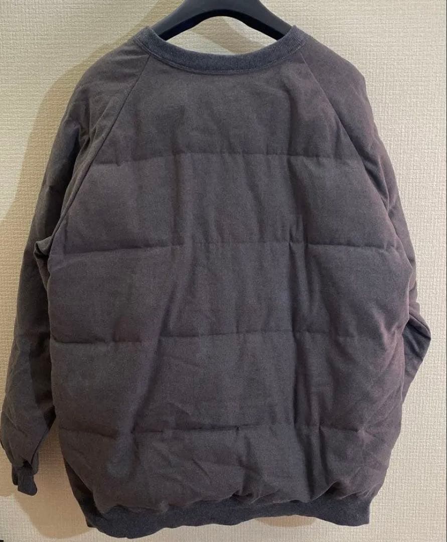 ビ*ト様 FAT グレー キルティング トレーナー JUMBO