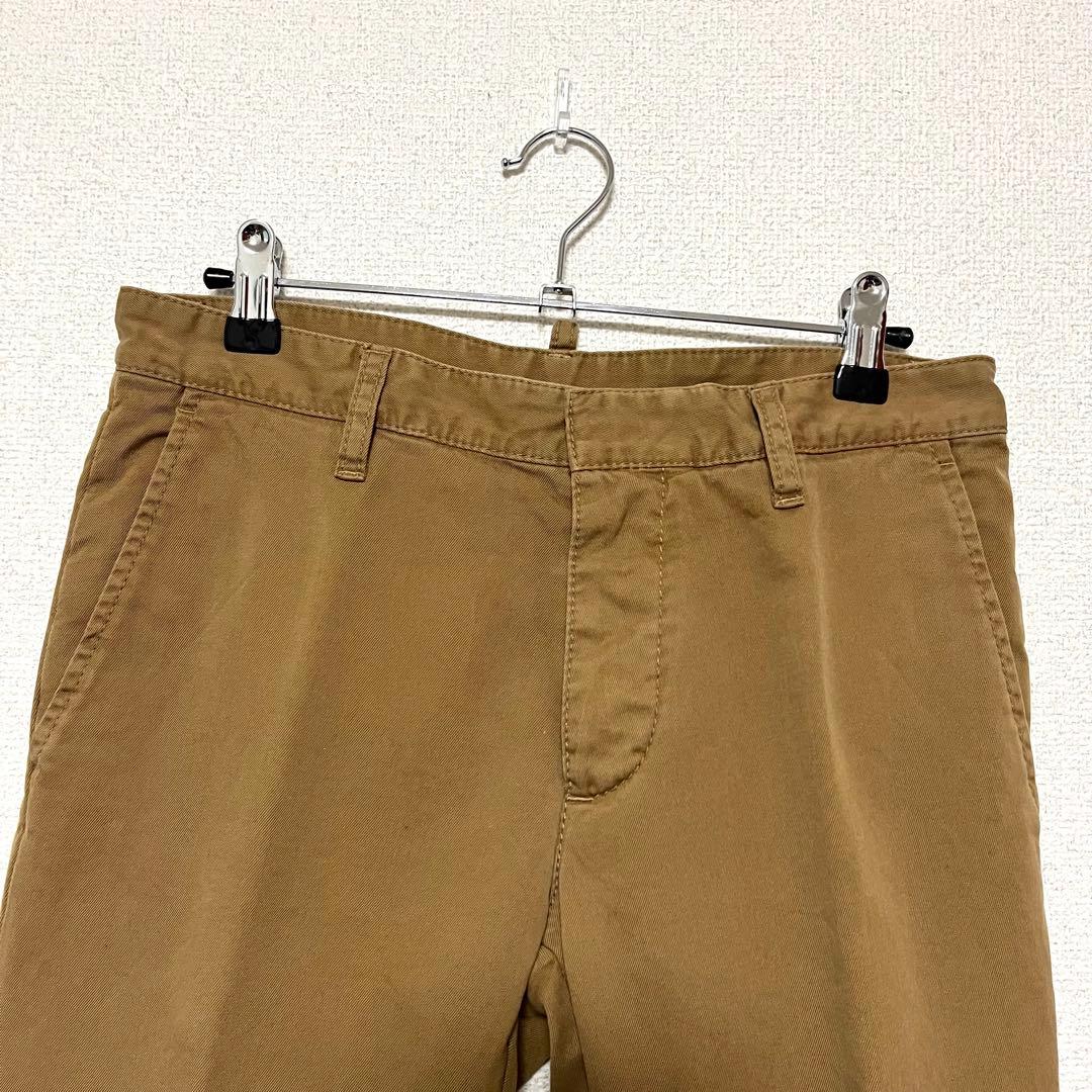 ★DSQUARED2 ベージュ チノパン フリンジ仕上げ 44