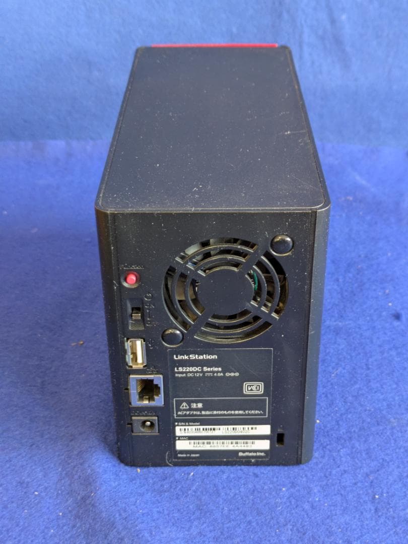 Buffalo LinkStation LS220D 2TB*2 RAIＤ１構成
