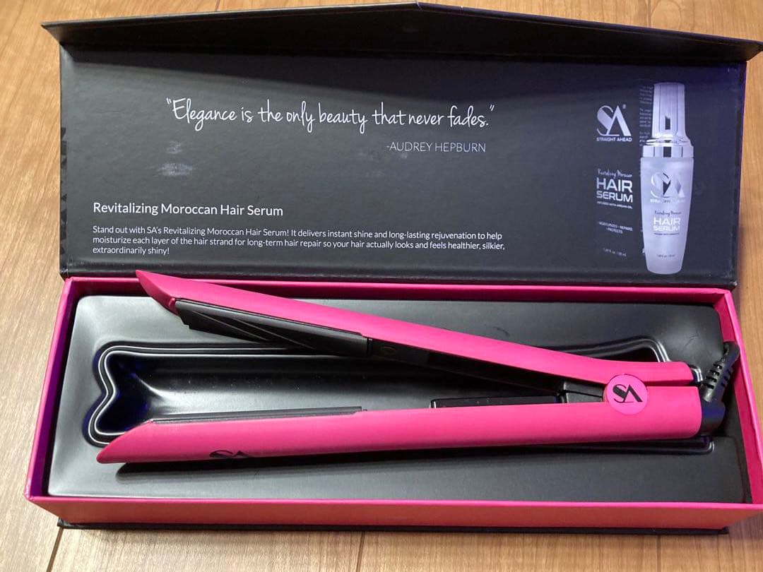 【日本未発売】プロ用ヘアアイロン Straight Ahead Beauty