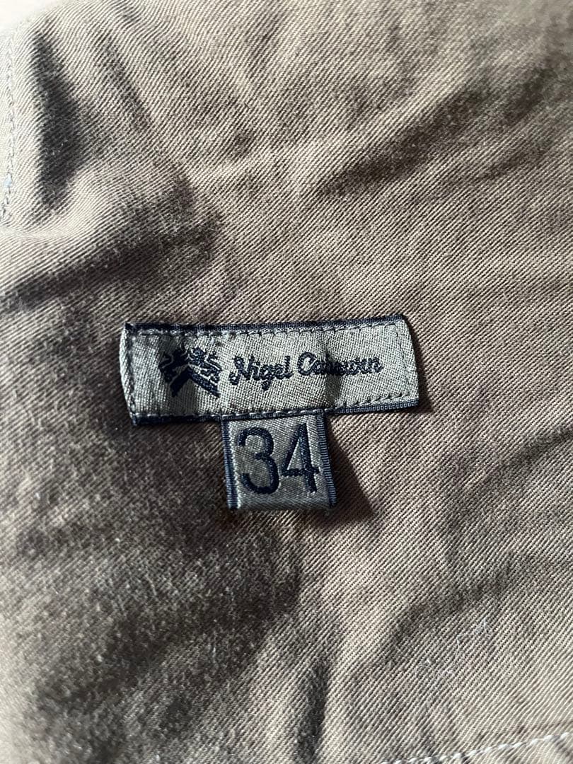 Nigel Cabourn アーミーカーゴパンツ 34サイズ カーキ