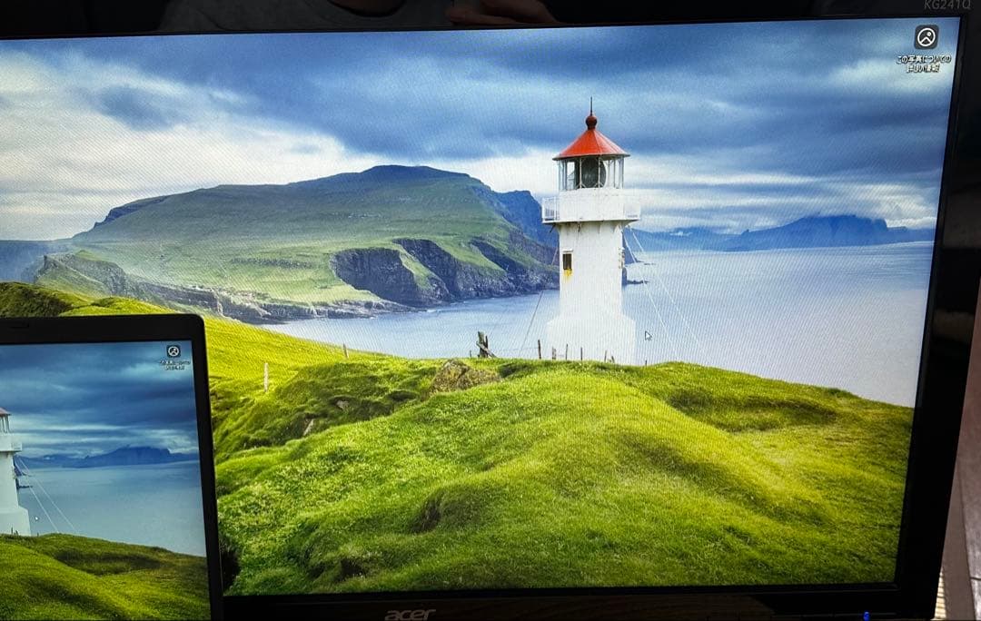 Acer KG241Q 23.6 ゲーミングモニター 電源ケーブル付き