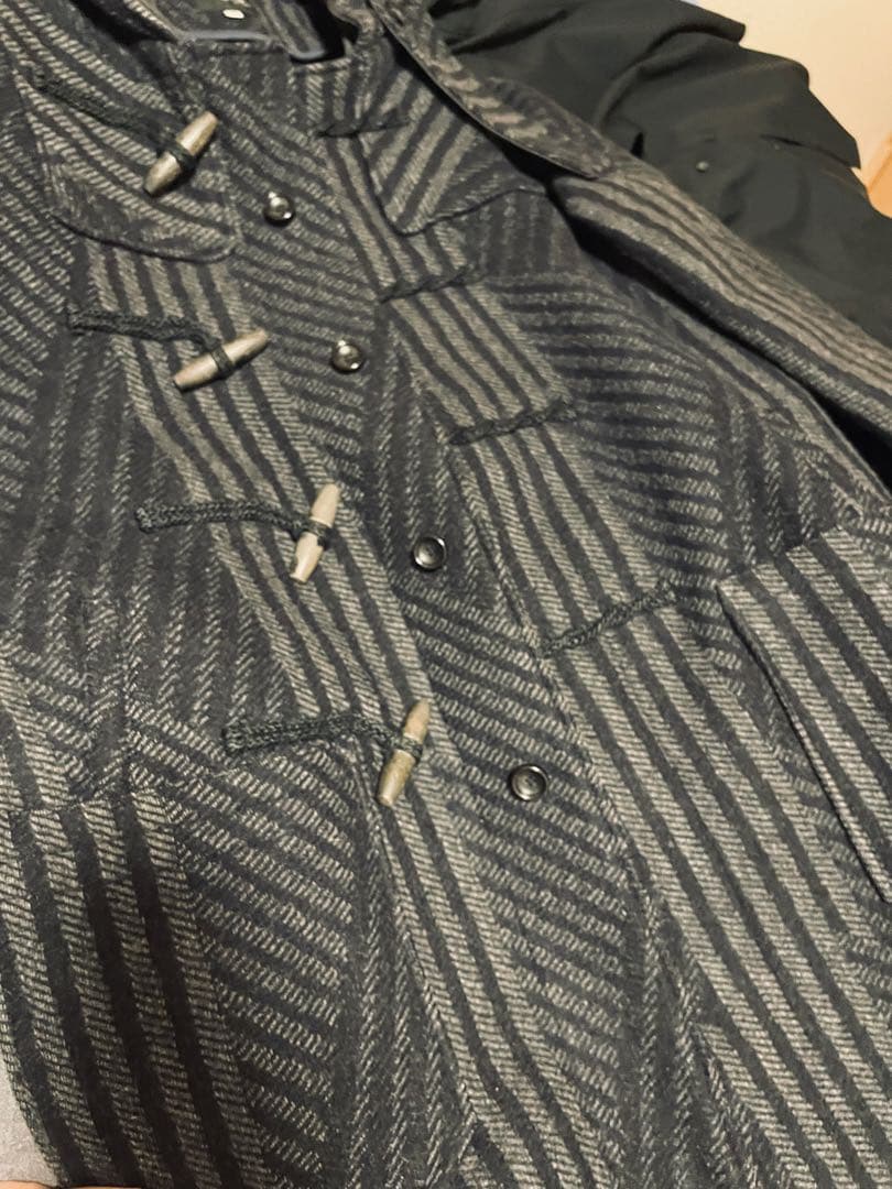 定価11万　超希少でオシャレ　beams f ダズル迷彩ダッフルコート　XS