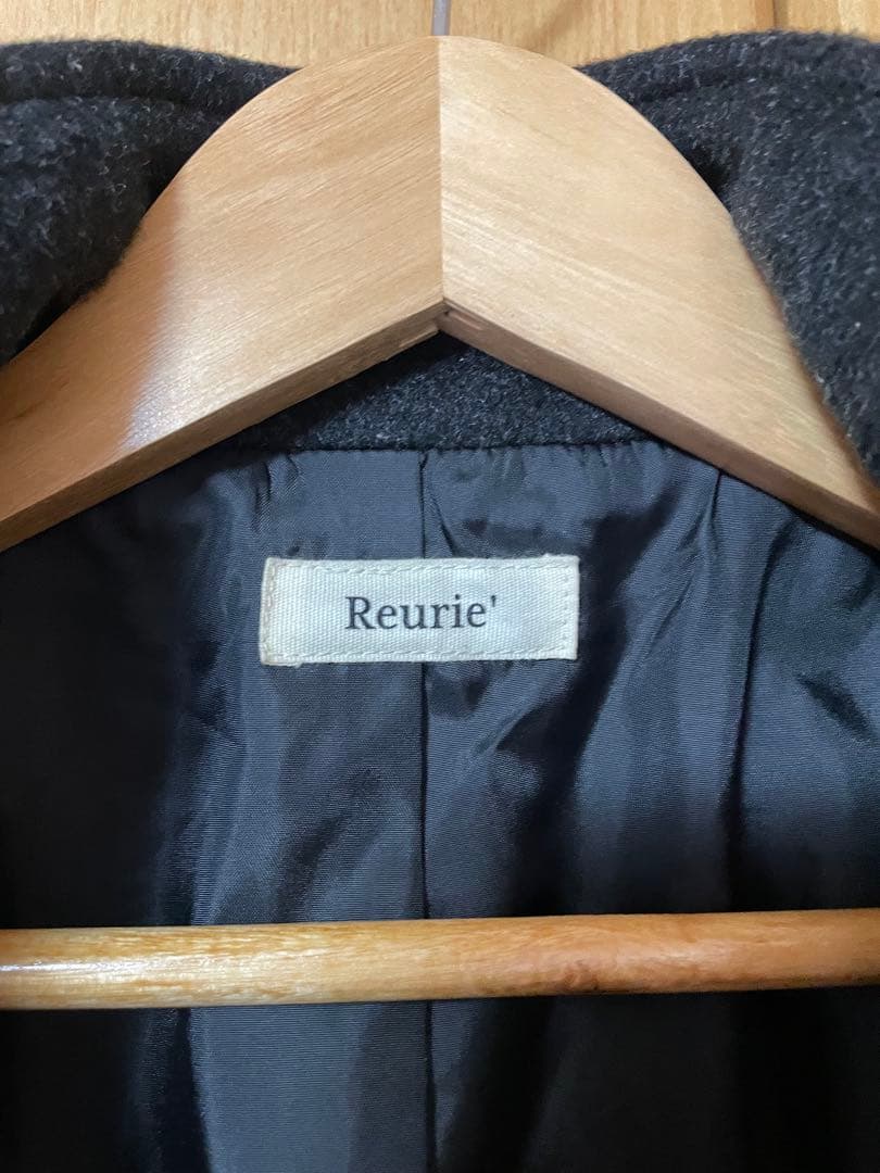 Reurie'(レウリィ) ダブルジップショートウールコート