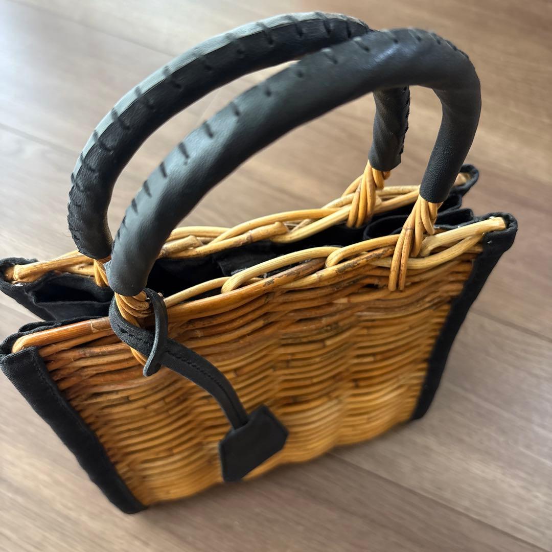 オッズ　天然アラログかごバッグ　かごバッグ