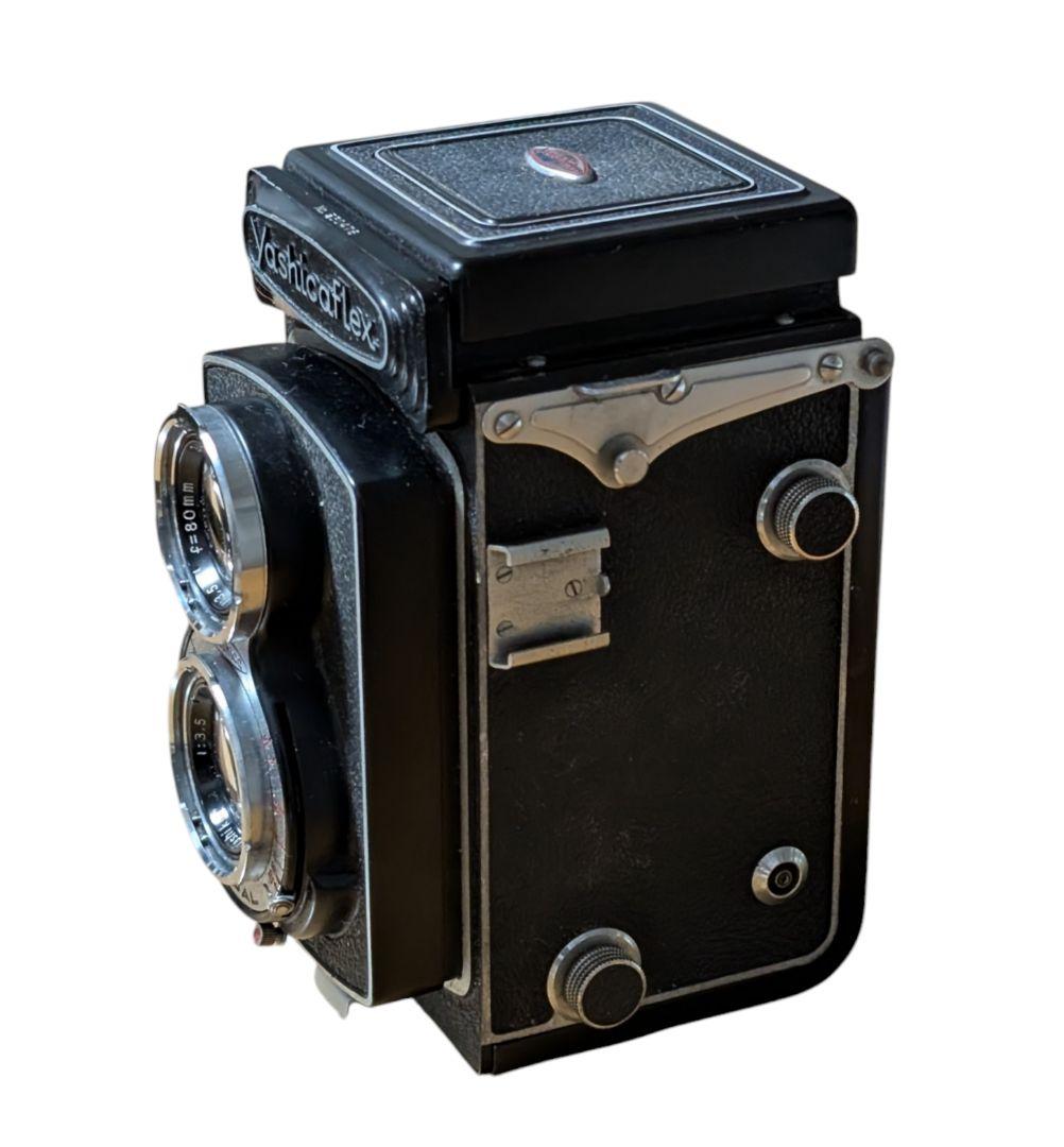 ヤシカ Yashicaflex 二眼レフカメラ レンズキャップ付き
