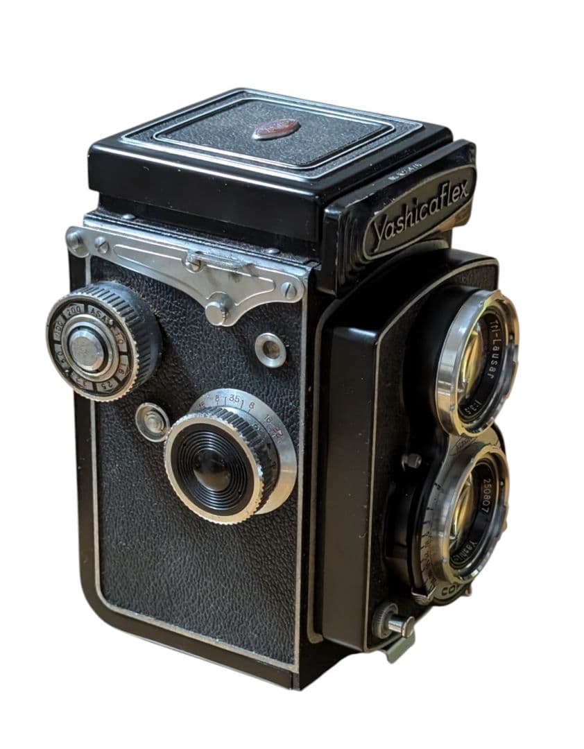 ヤシカ Yashicaflex 二眼レフカメラ レンズキャップ付き
