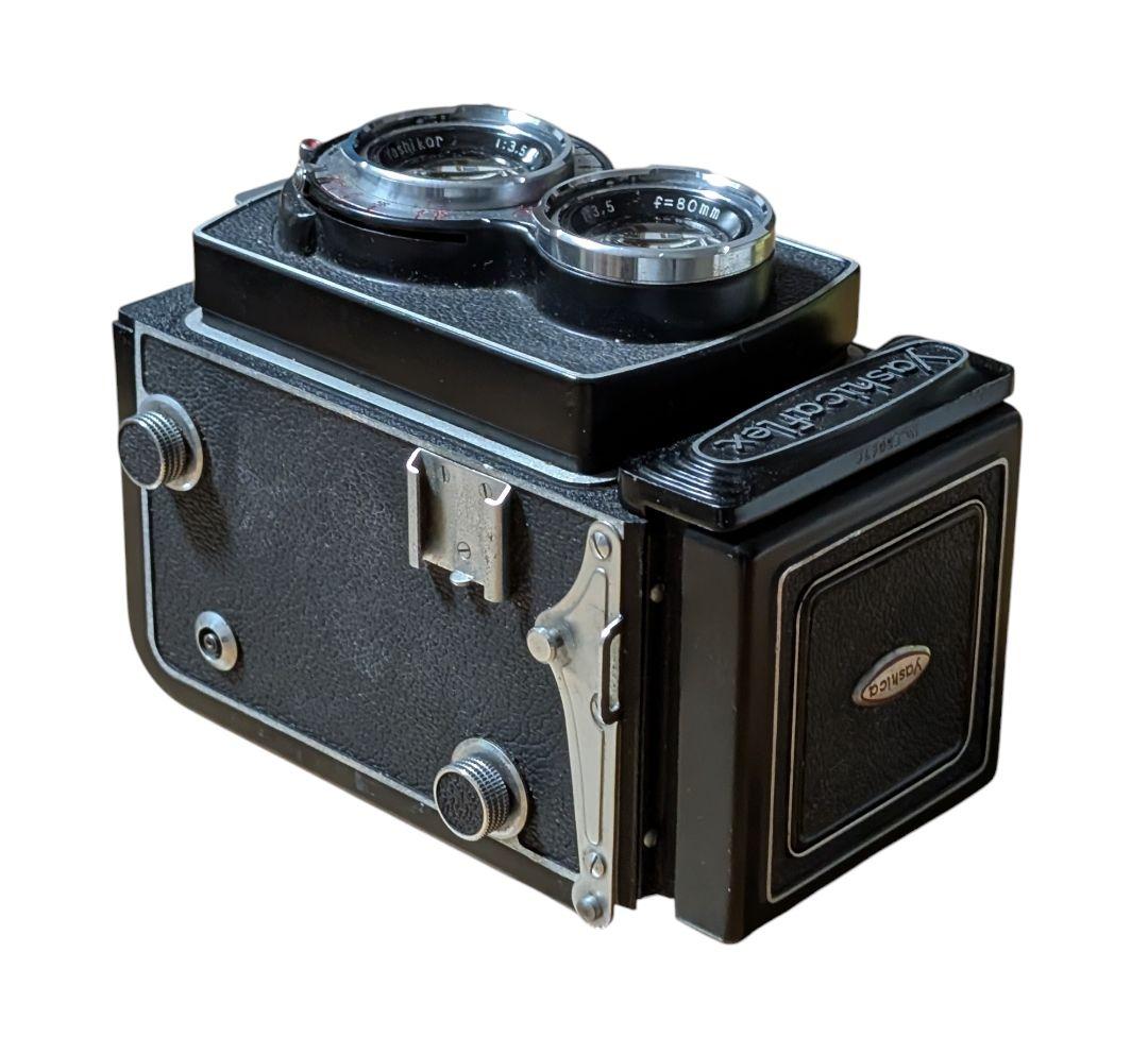 ヤシカ Yashicaflex 二眼レフカメラ レンズキャップ付き