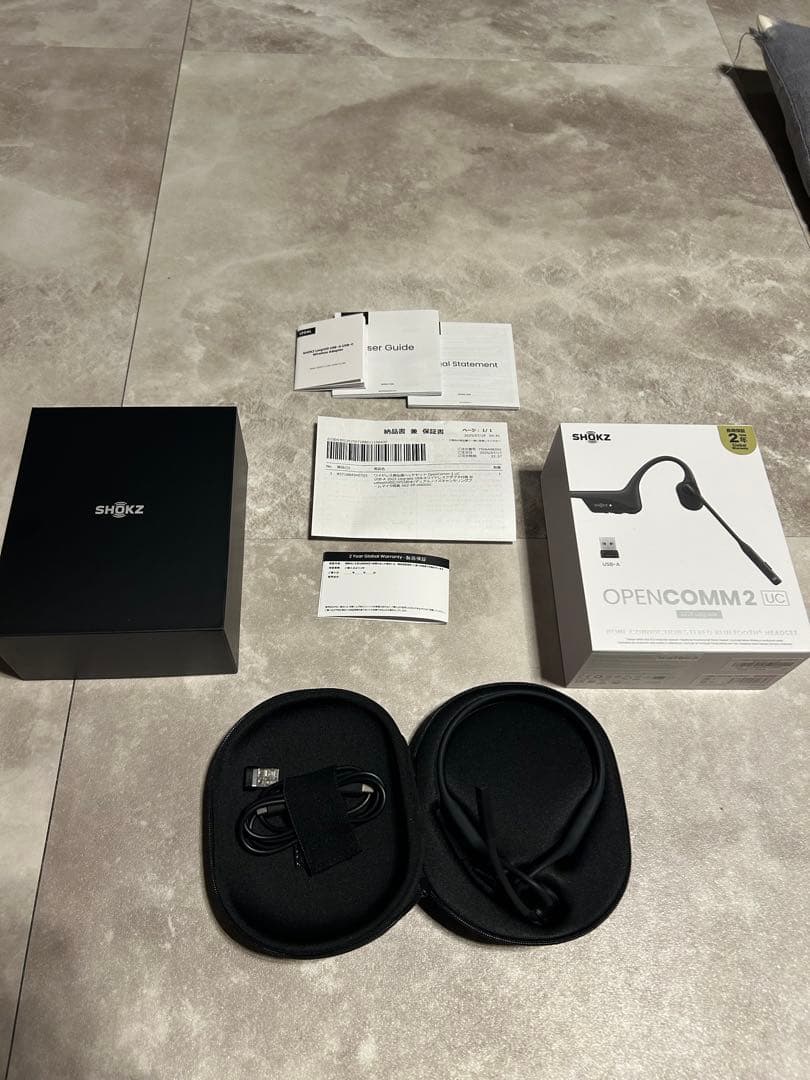 イヤホン SHOKZ OpenComm2 UC 2025Upgrade USB-A