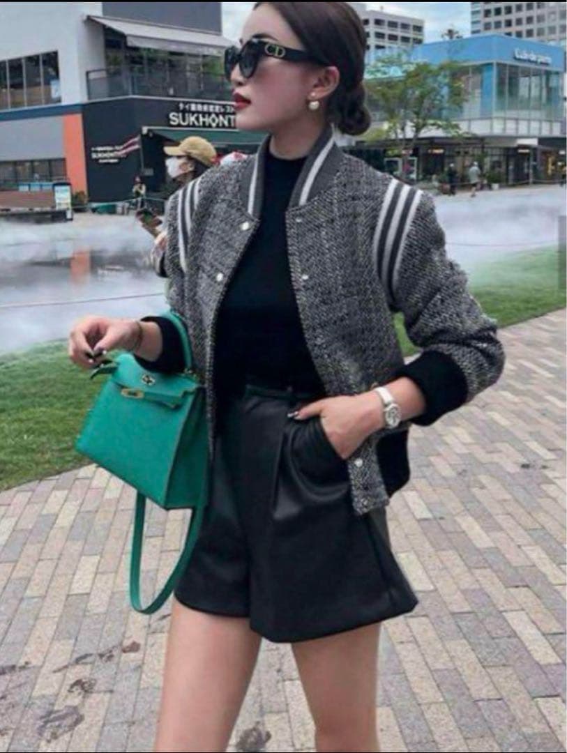 sheller /シェリエ ツイードブルゾン