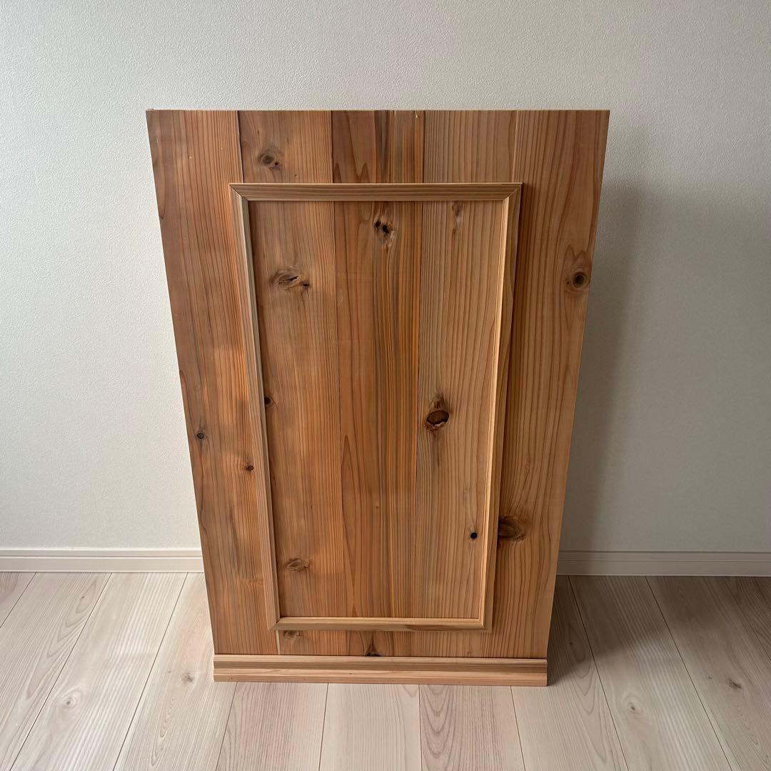 【miya☁️】杉無垢材を使ったレジカウンター 折り畳み式 オーダー品