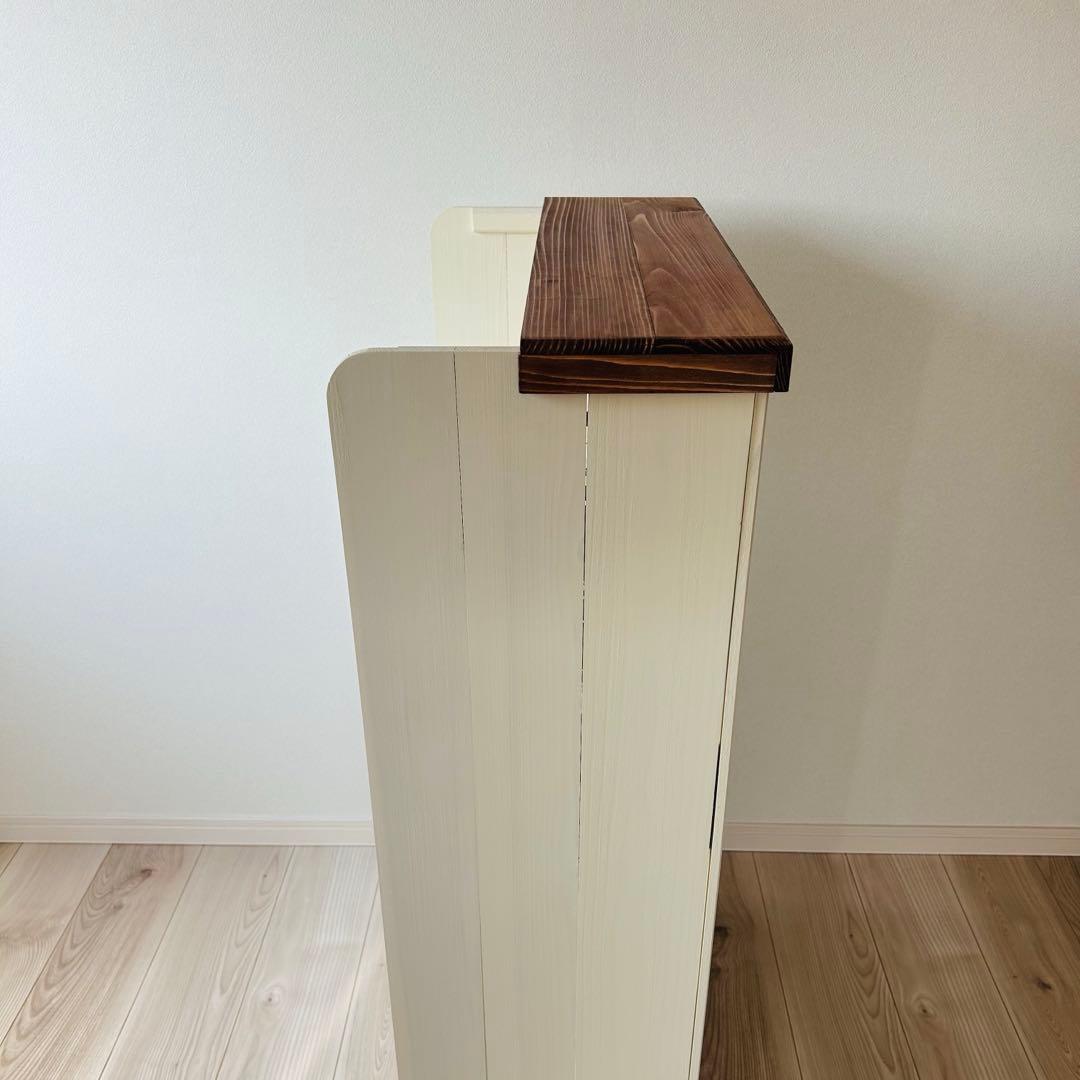 【miya☁️】杉無垢材を使ったレジカウンター 折り畳み式 オーダー品