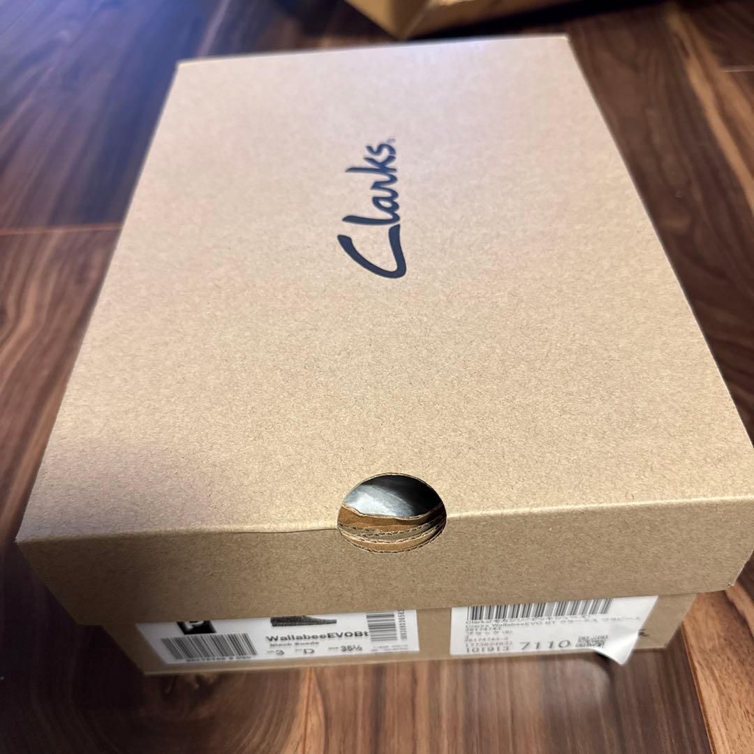 【未使用】UK3 Clarks ブラック wallabeeＥＶＯ