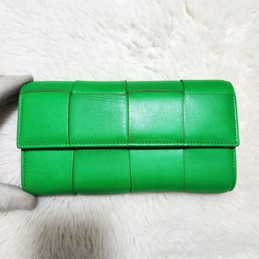 ✨美品　RFID搭載✨ボッテガ　長財布　フラップ　カセット　イントレチャート