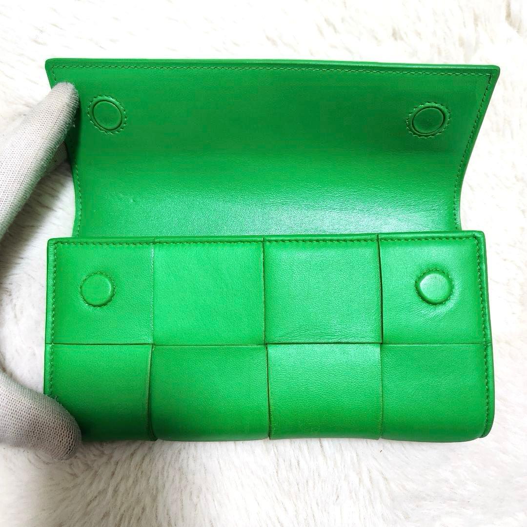 ✨美品　RFID搭載✨ボッテガ　長財布　フラップ　カセット　イントレチャート