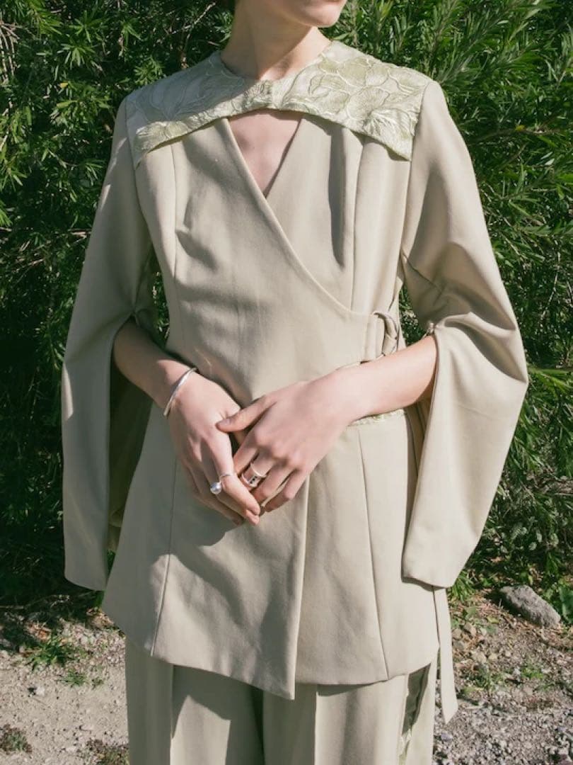 ジャケット・アウター MARTE sahara Collar Design Jacket