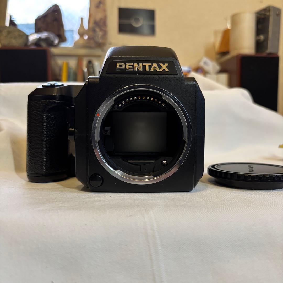美品 PENTAX 645NII ボディ フィルムバック付き