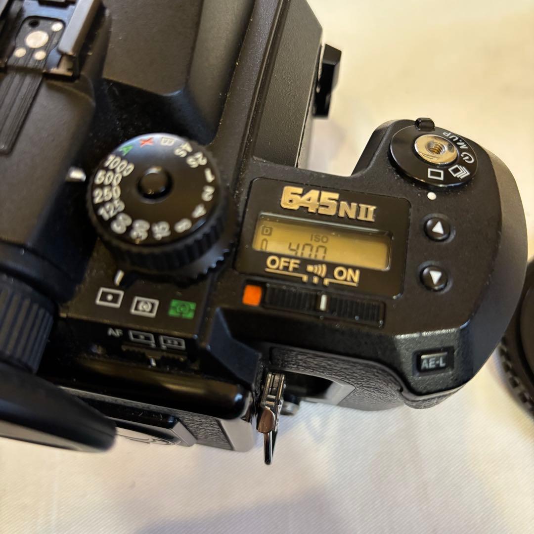 美品 PENTAX 645NII ボディ フィルムバック付き