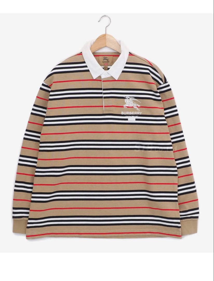 値下げ　BURBERRY supreme ラグビー　シャツ