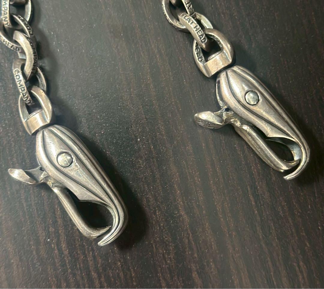 フラットヘッド ウォレットチェーン シルバー