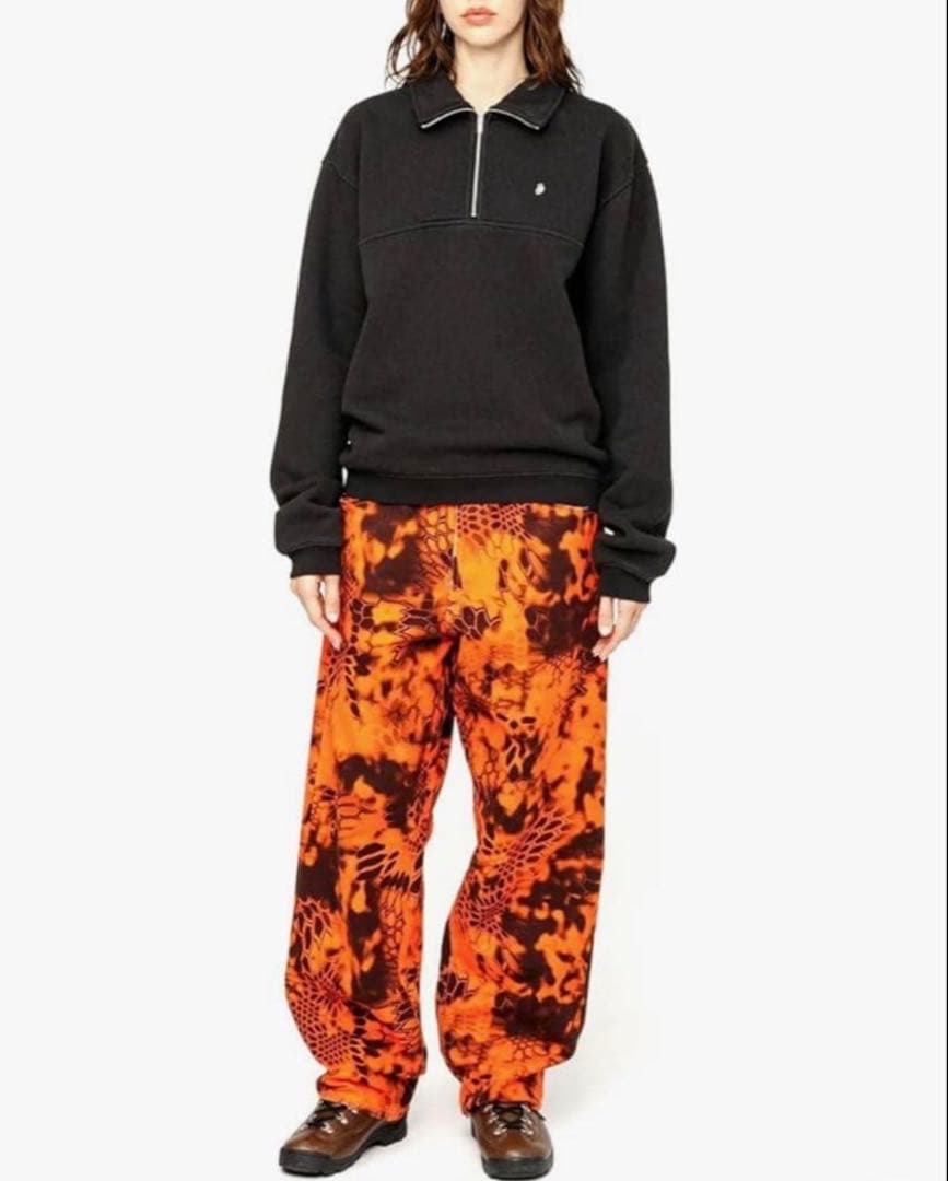 stussy ハーフジップ