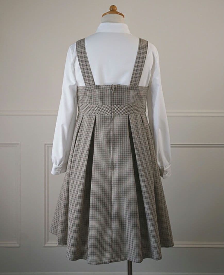 【美品】BEAMS　卒服　卒業式　165　フォーマルワンピース　ブラウンベージュ