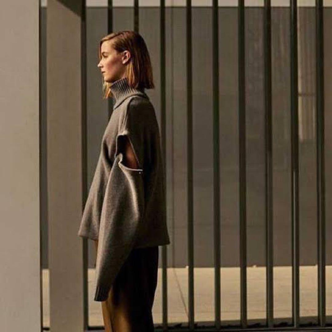 YOKE DETACHABLE FOLD UP SHARE KNIT カシミヤ混