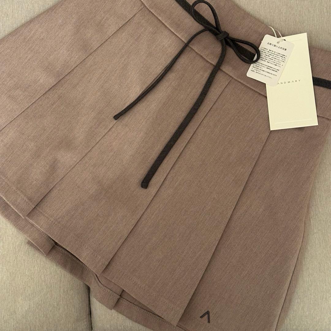 スカート ANDMARY Rain pleats mini skirt S