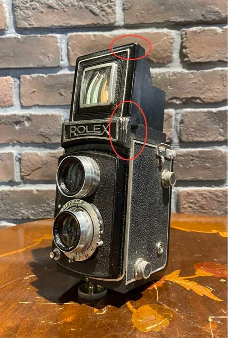 ROLEX ロレックス2眼レフカメラ 希少品 昭和レトロアンティークジャンク品
