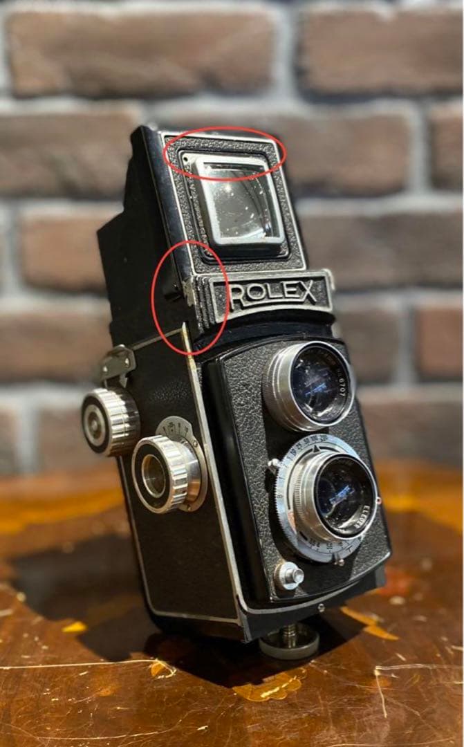 ROLEX ロレックス2眼レフカメラ 希少品 昭和レトロアンティークジャンク品