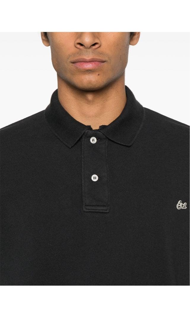 【ERL】長袖ポロシャツ ダークグレー