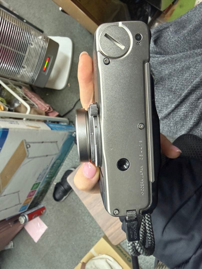 【ジャンク品】CONTAX コンパクトフィルムカメラ シルバー