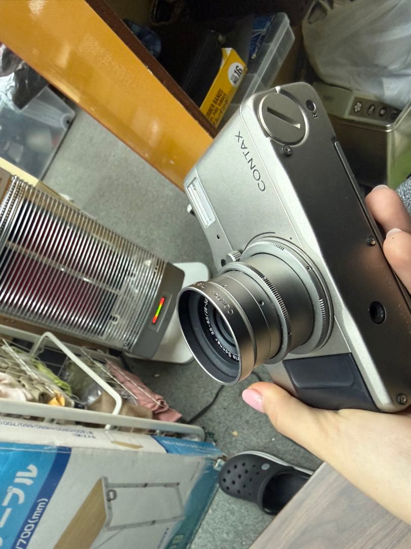 【ジャンク品】CONTAX コンパクトフィルムカメラ シルバー