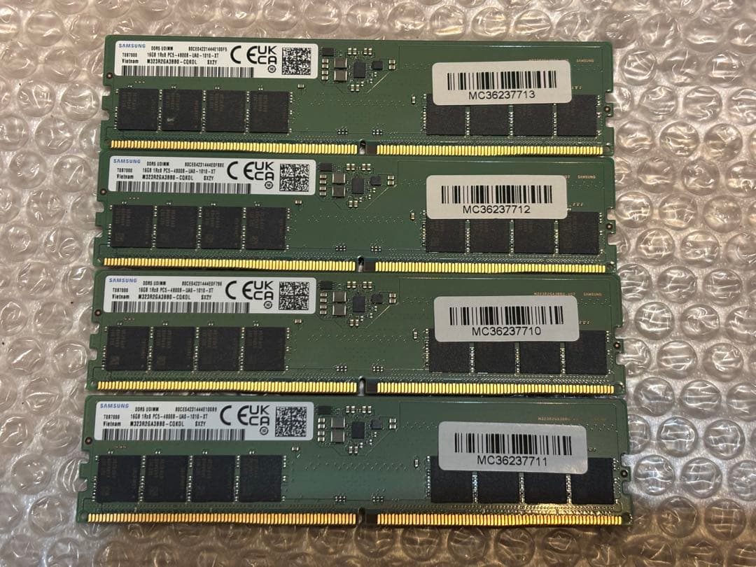 SAMSUNG DDR5 16GB PC5 4800B 4枚 計64GB