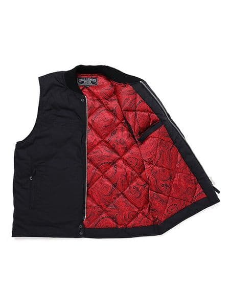 CHALLENGER / DERBY DOWN VEST -Black×Red-