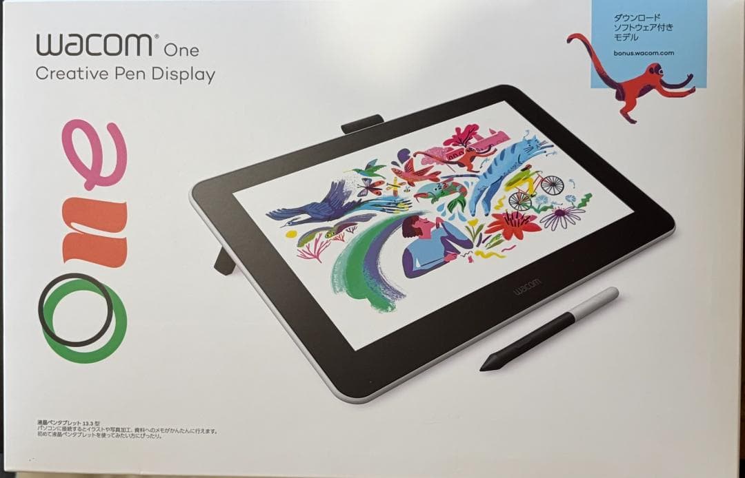 Wacom One DTC133 液晶ペンタブレット本体とペン
