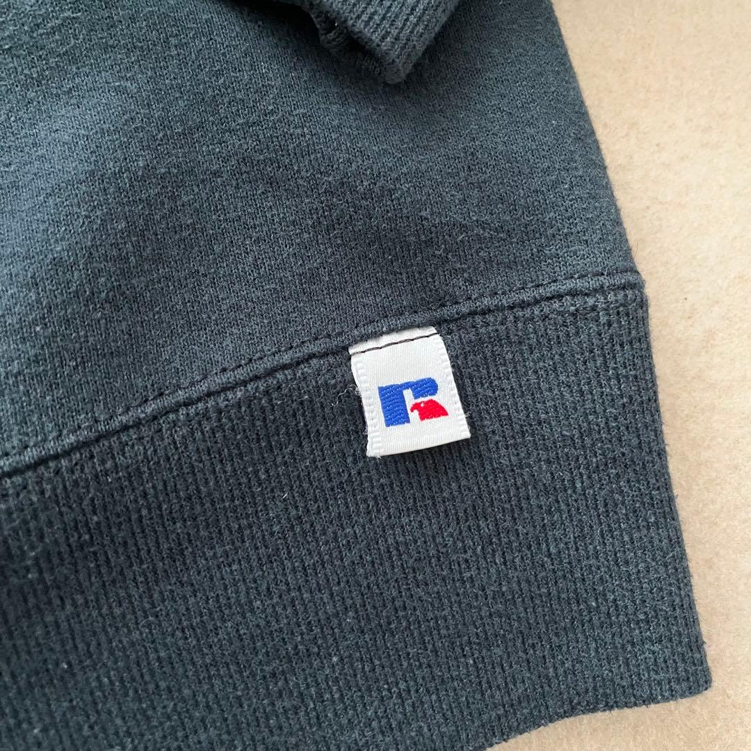 USA製 90s ラッセルアスレチック スウェット黒 XL V字 ブラック