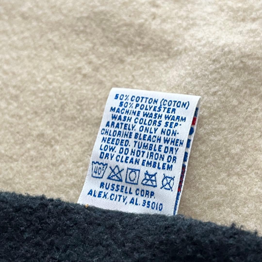 USA製 90s ラッセルアスレチック スウェット黒 XL V字 ブラック