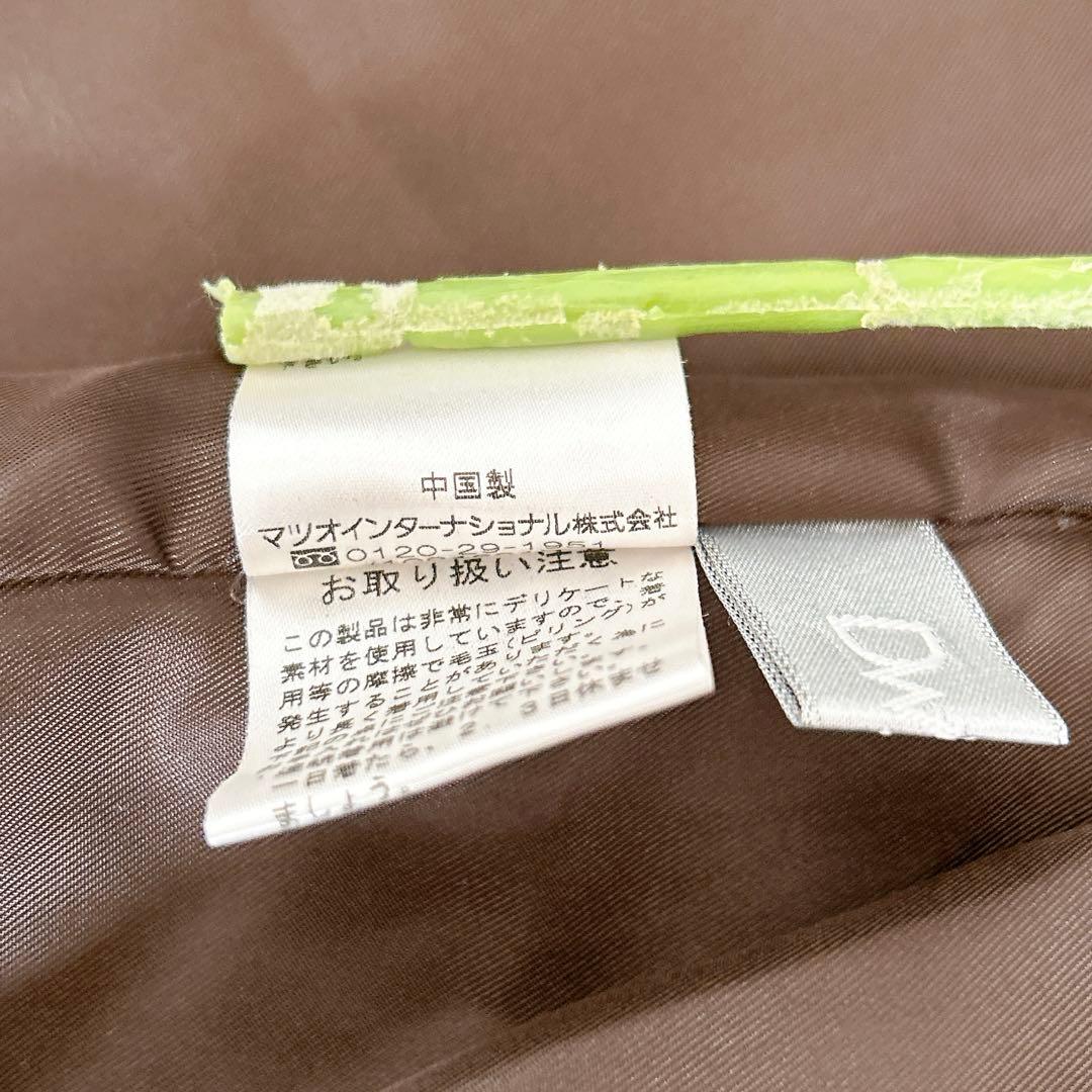 美品⁂センソユニコ⁂ロングチュニックベスト　ビッグカラー　アシメ　チェック切り替