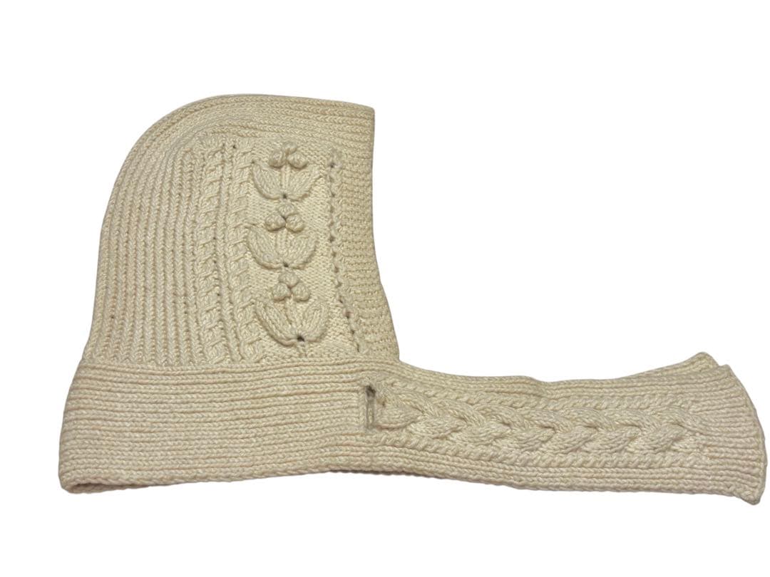 最終価格　YUKI FUJISAWA ユキフジサワ　バラクラバ　アランニット帽