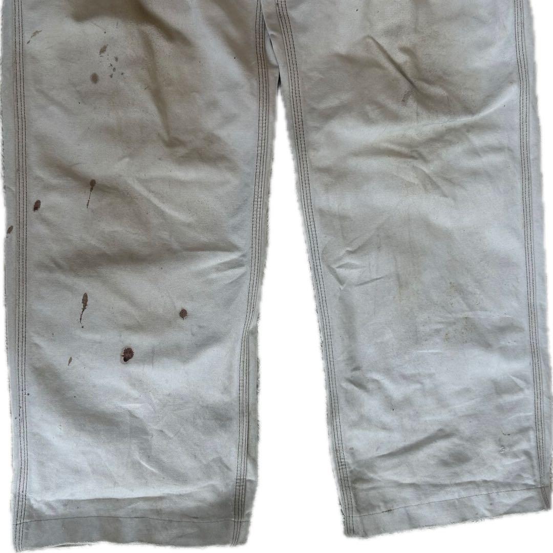 【雰囲気抜群】USA製 Carhartt 70s 白 ペインター ワーク パンツ