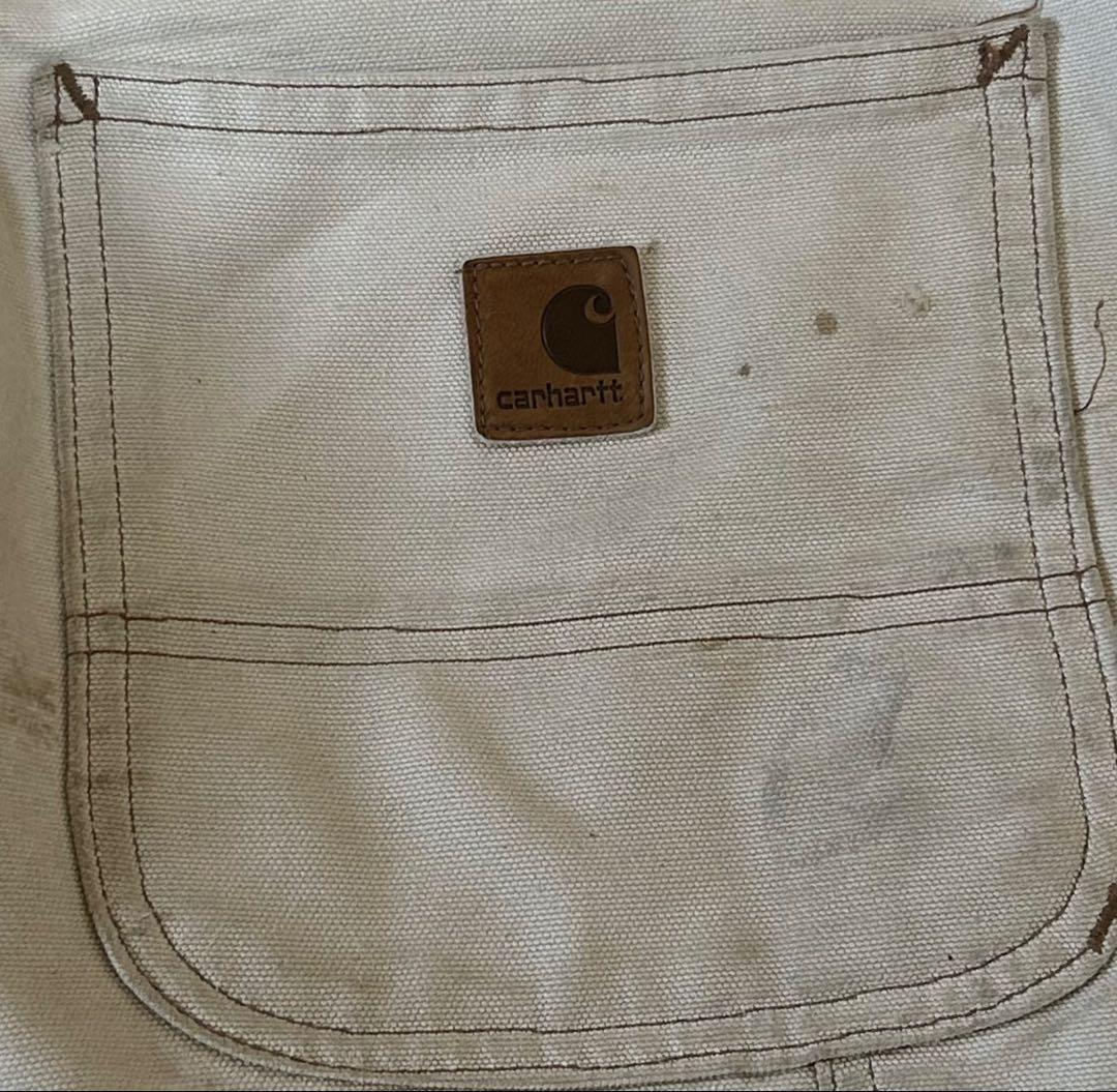 【雰囲気抜群】USA製 Carhartt 70s 白 ペインター ワーク パンツ