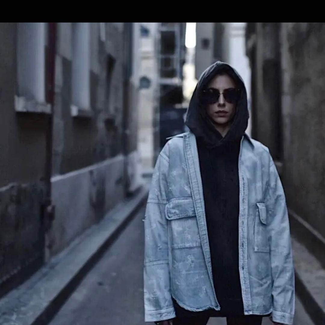 rin onffo ttaggg デニムシャツ