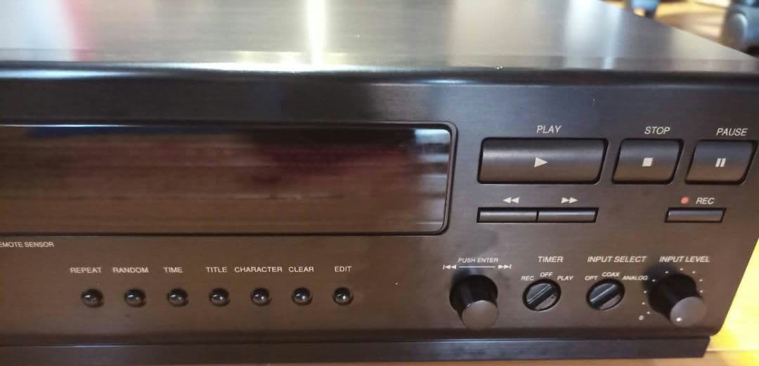 DENON デノン DMD-1500 ブラック MDレコーダー【難有り】