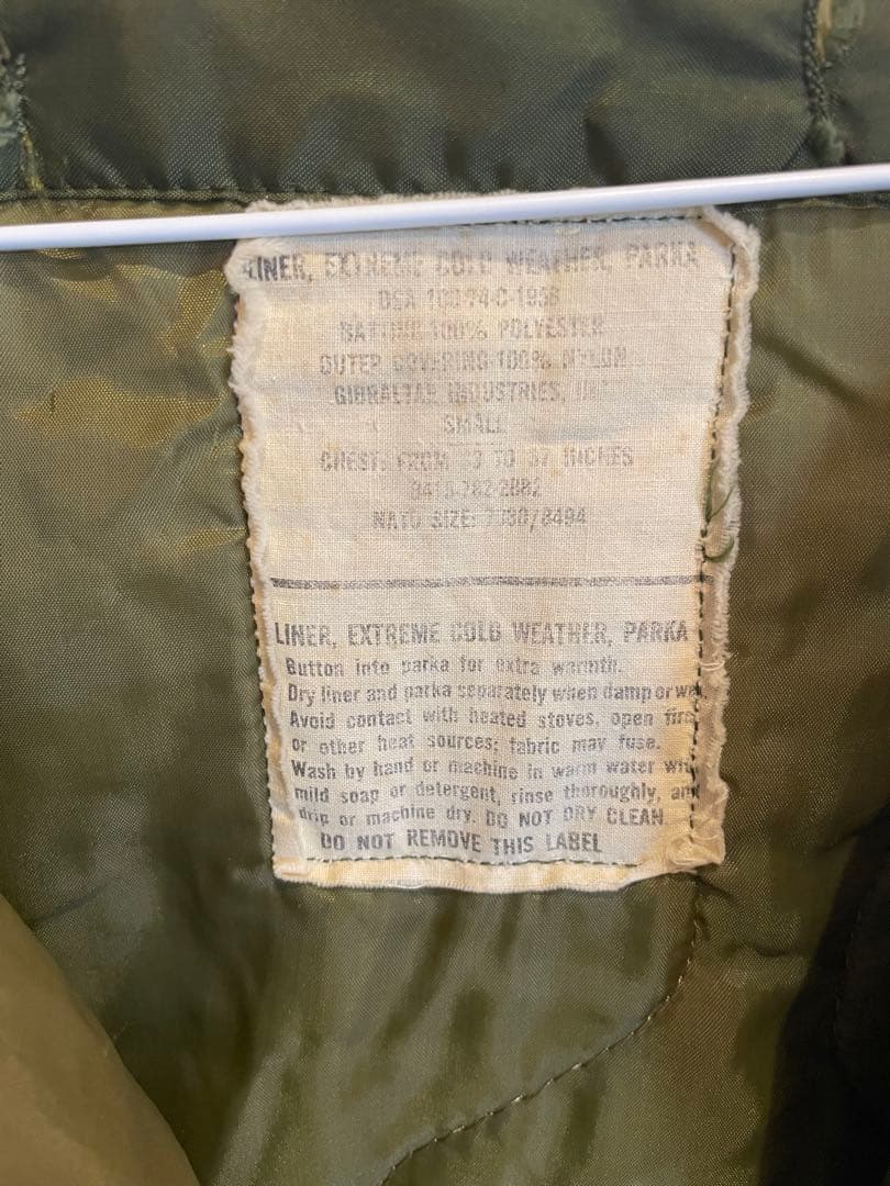 ミリタリージャケット フード付き モッズコート　70年代　M65