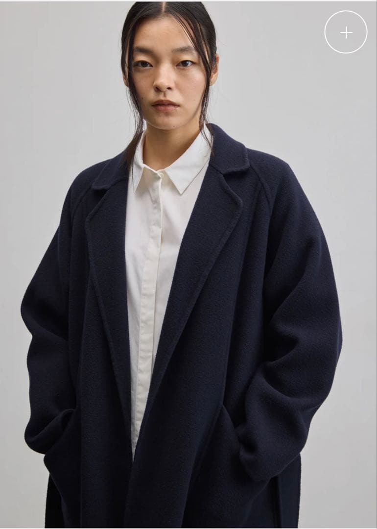 【屋内試着のみ美品】SOÈJUウールリバーローブコート