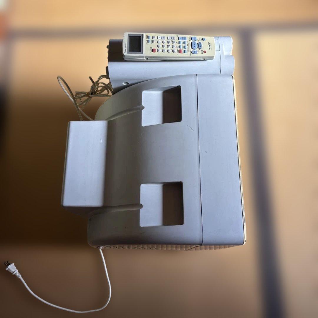 【希少】レトロ　シャープブラウン管テレビ+ビデオセット